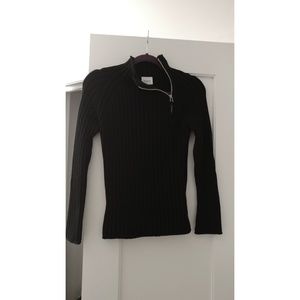 NWOT Asymetric zip sweater